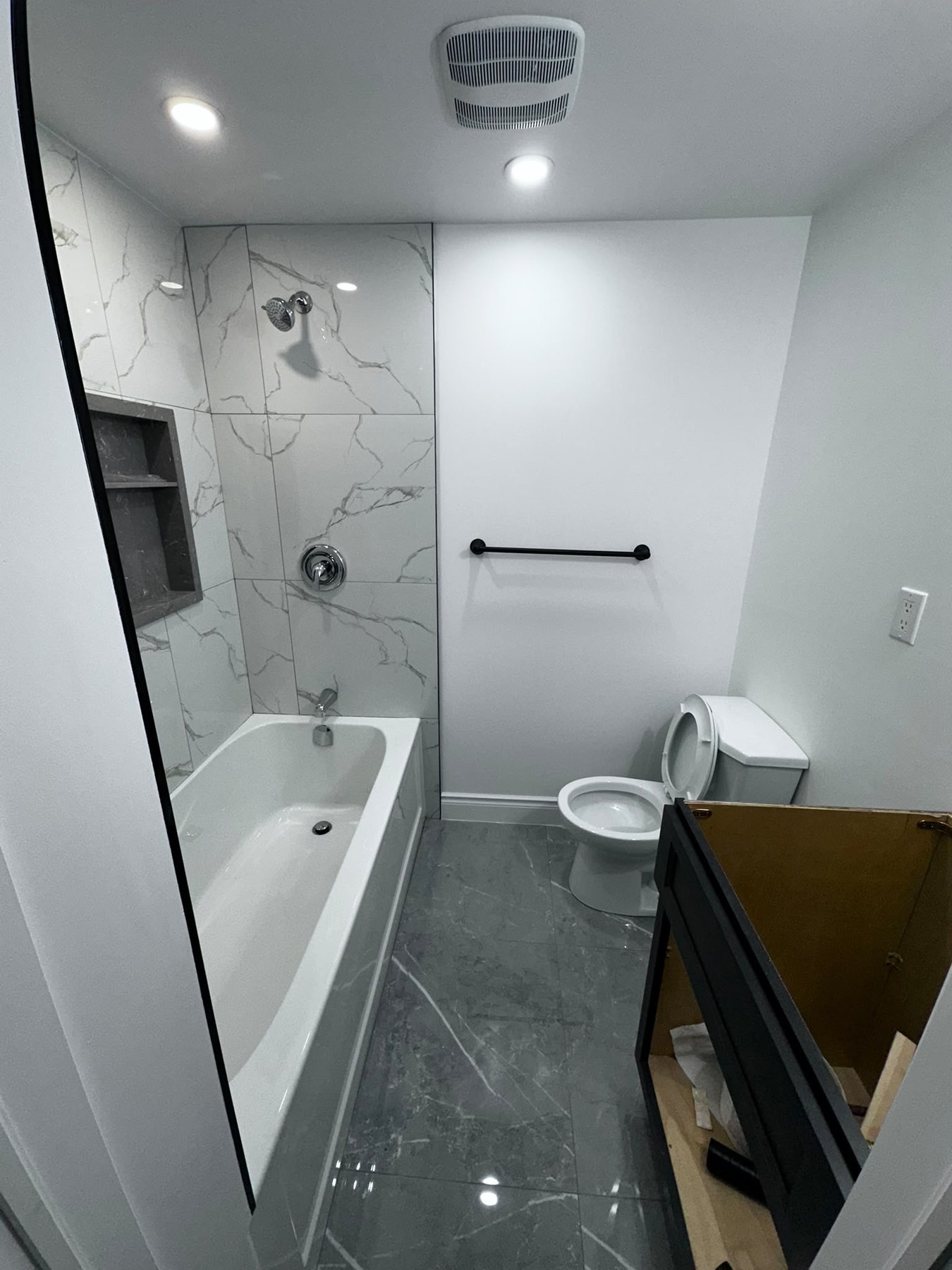 Full Marble Bathroom Renovation by Reliance Contracting 168