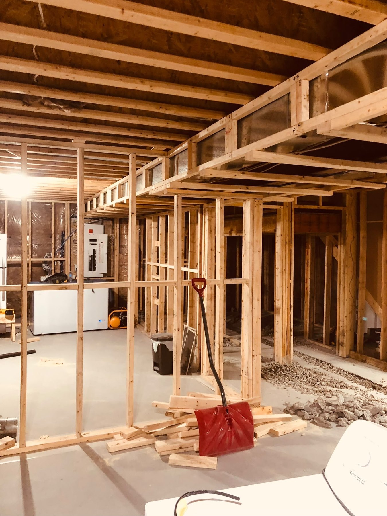 Framed Basement Rooms by Reliance Contracting 168
