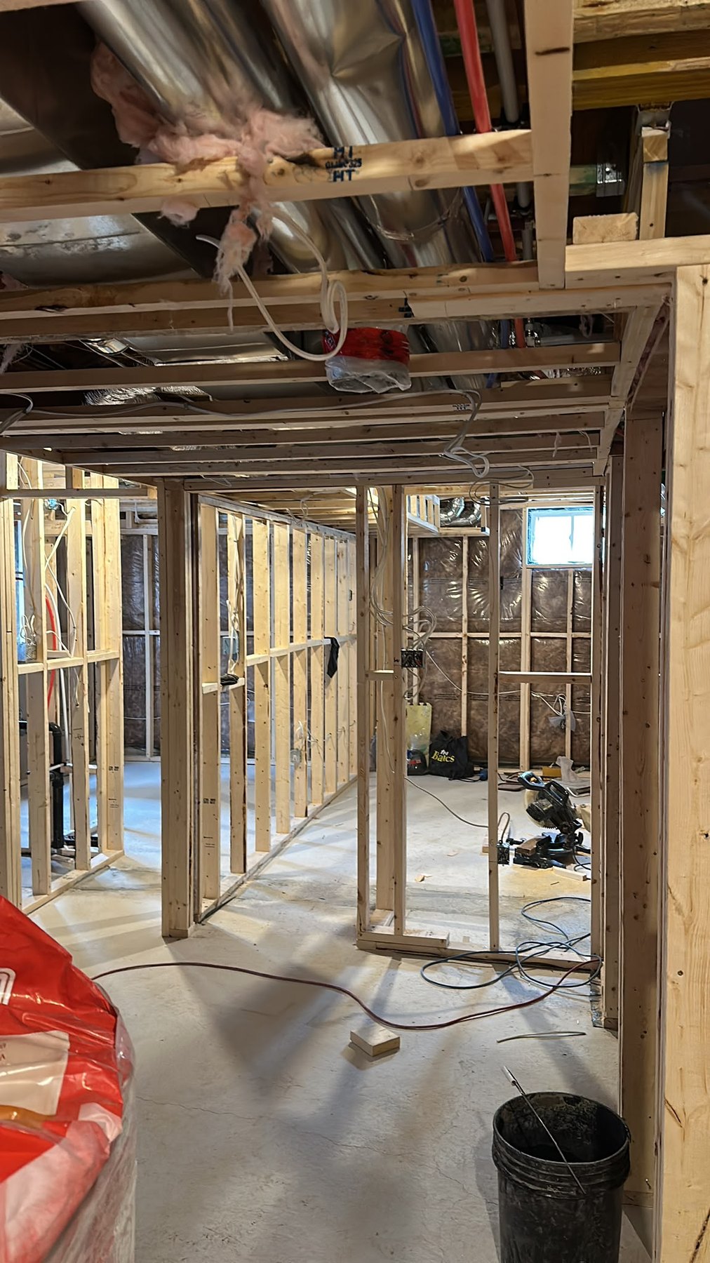 Interior Renovation Framing by Reliance Contracting 168