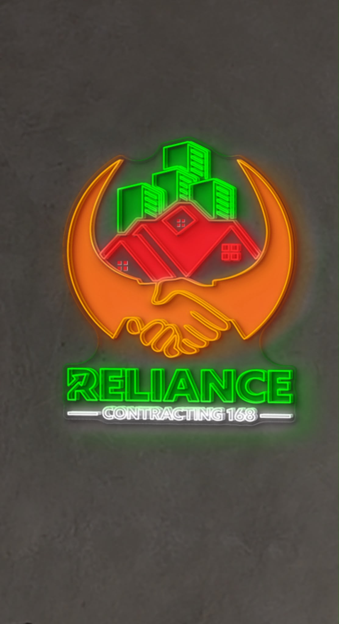 Neon Reliance Contracting 168 logo